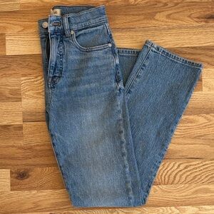 Madewell 90s Straight Light Wash Blue Denim Jeans Size 23